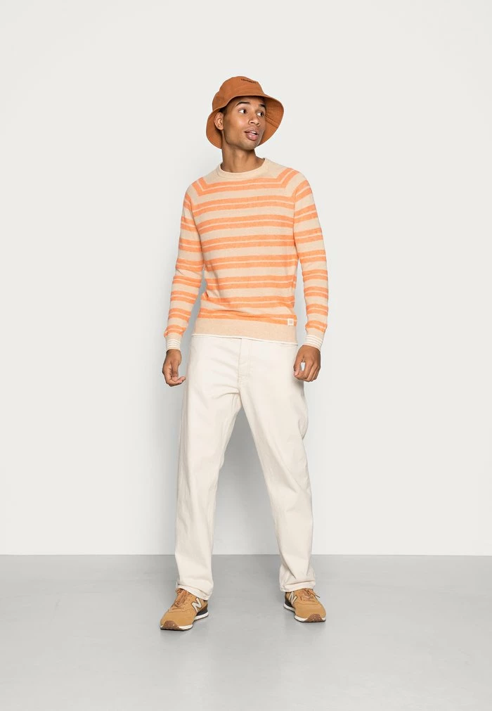 Scotch & Soda STRUCTURED BLEND CREWNECK - Pullover - Orange 2 Scotch & Soda STRUCTURED BLEND CREWNECK - Pullover - Orange – Image 2