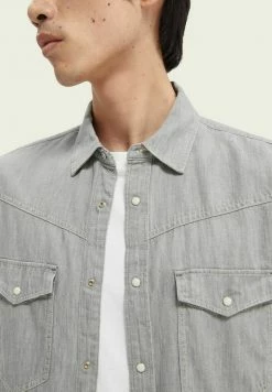 Scotch & Soda REGULAR - Chemise - Grey 10 Scotch & Soda REGULAR - Chemise - Grey -Scotch & Soda Soldes 701bdc5474434fb3995ad94752b5bcd2
