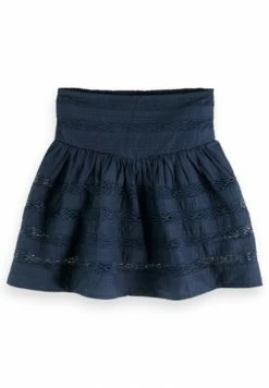 Scotch & Soda LAYERED - Jupe Trapèze - Blauw