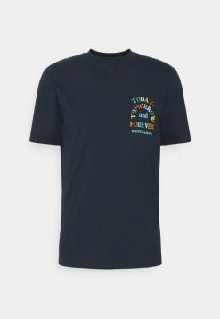 Scotch & Soda REGULAR FIT ARTWORK - T-shirt Imprimé - Dark Blue