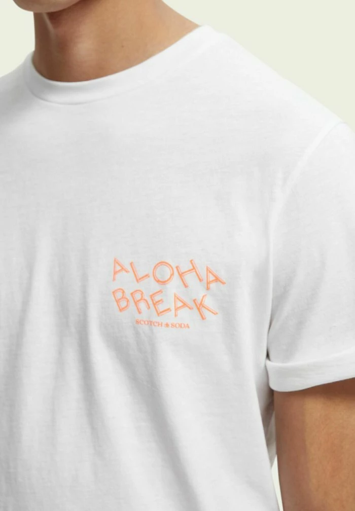 Scotch & Soda GRAPHIC - T-shirt Imprimé - White 4 Scotch & Soda GRAPHIC - T-shirt Imprimé - White – Image 4