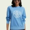 Scotch & Soda GRAPHIC - Sweatshirt - Quilt Blue