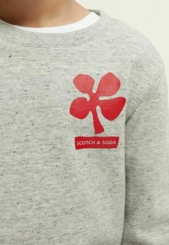 Scotch & Soda Sweatshirt - Grey Melange -Scotch & Soda Soldes 73d65a8565924f29976822094186a967