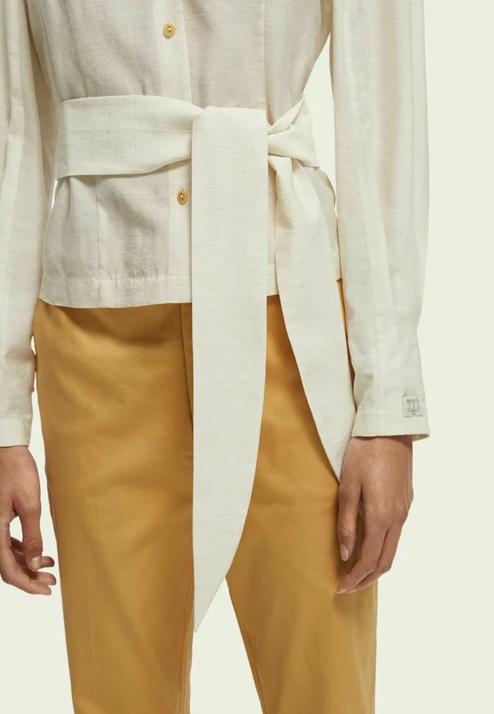 Scotch & Soda Blouse - Sand Melange 4 Scotch & Soda Blouse - Sand Melange – Image 4
