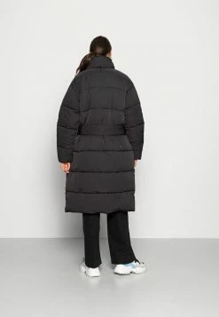 Scotch & Soda QUILTED BELTED DOUBLE BREASTED COAT WITH REPREVE FILLING - Veste D'hiver - Black -Scotch & Soda Soldes 7586bb9266644f61948bd2b2fd110638