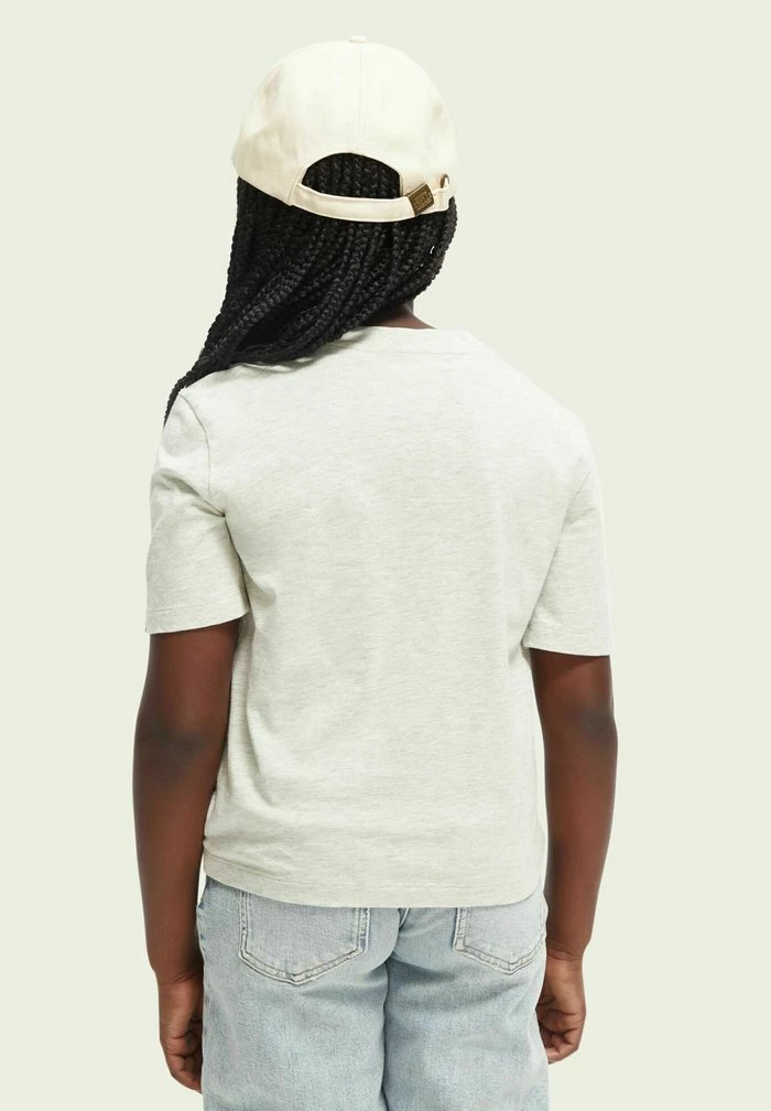 Scotch & Soda T-shirt Imprimé - Grey Melange 3 Scotch & Soda T-shirt Imprimé - Grey Melange – Image 3