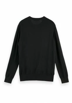 Scotch & Soda CLASSIC CREWNECK - Pullover - Black -Scotch & Soda Soldes 765228ecbf194278b412fc86a4e0747e