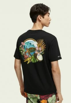 Scotch & Soda RELAXED FIT - T-shirt Imprimé - Black -Scotch & Soda Soldes 77120e303ed049d7815f887064e5ee78
