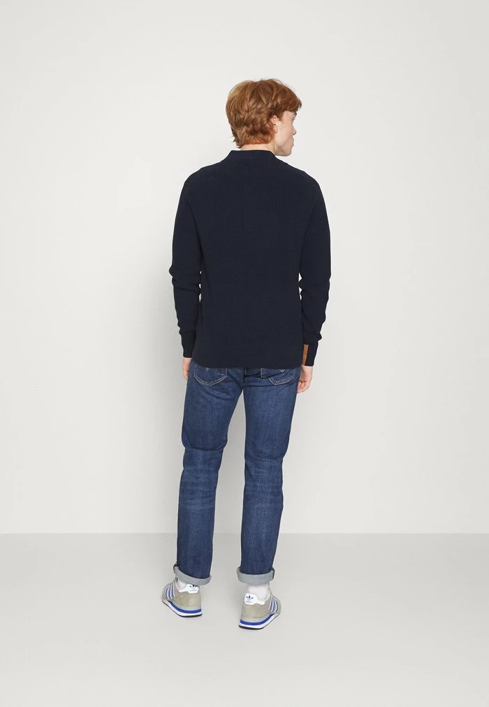 Scotch & Soda BUTTONED MOCK NECK - Pullover - Night 3 Scotch & Soda BUTTONED MOCK NECK - Pullover - Night – Image 3