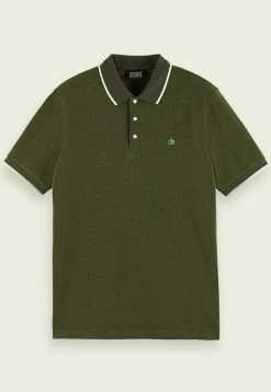 Scotch & Soda Polo - Utility Green Melange -Scotch & Soda Soldes 77b41c03ebea4894a85fcdf1469f8eae
