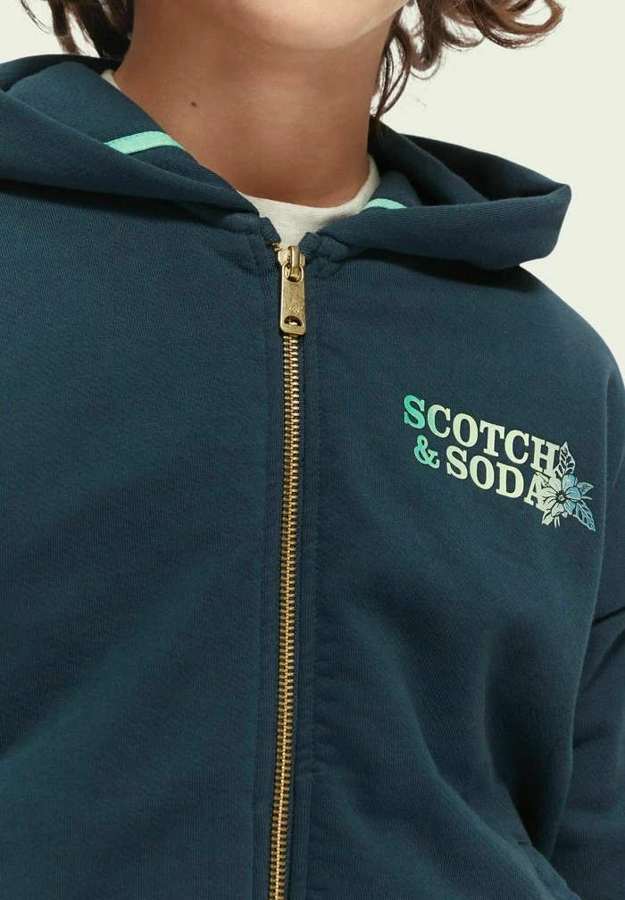 Scotch & Soda GRAPHIC - Sweat à Capuche Zippé - Deep Sea 4 Scotch & Soda GRAPHIC - Sweat à Capuche Zippé - Deep Sea – Image 4