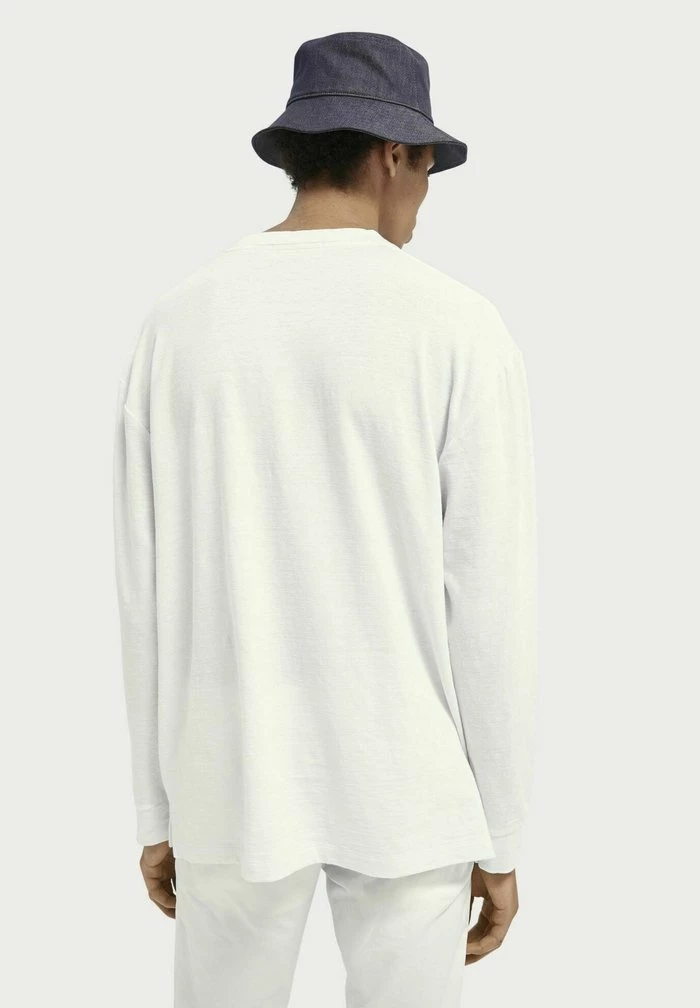Scotch & Soda RELAXED-FIT - T-shirt à Manches Longues - White 2 Scotch & Soda RELAXED-FIT - T-shirt à Manches Longues - White – Image 2