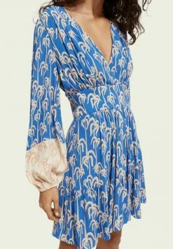 Scotch & Soda Robe De Jour - Blue 11 Scotch & Soda Robe De Jour - Blue -Scotch & Soda Soldes 7aba794024ff482b8492c3bf1c58846e