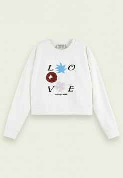 Scotch & Soda Sweatshirt - Off White -Scotch & Soda Soldes 7b5c7f81db214cbf92821fefe39e8766