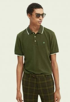 Scotch & Soda Polo - Utility Green Melange