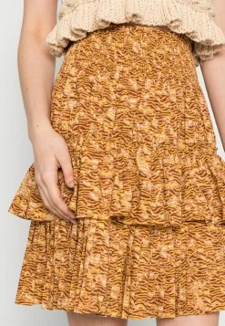 Scotch & Soda SMOCKED HIGH-RISE - Jupe Plissée - Combo -Scotch & Soda Soldes 7e458b5099ce4f93a7b9633f5c3a8d55