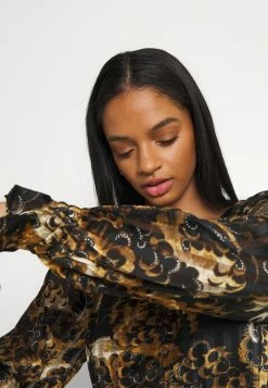 Scotch & Soda PRINTED LONG SLEEVED MINI DRESS - Robe De Jour - Black -Scotch & Soda Soldes 7e98ff0e92d74afda6bffe6866533705