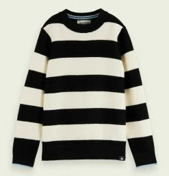 Scotch & Soda STRUCTURED - Pullover - White, Black