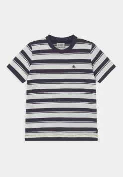 Scotch & Soda REGULAR FIT - T-shirt Imprimé - Dark Blue/white