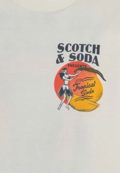 Scotch & Soda RELAXED FIT ARTWORK - T-shirt Imprimé - Off White -Scotch & Soda Soldes 81fd37c7ab05424eb33bf1a2ce896fc8