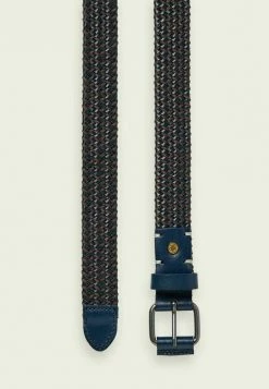 Scotch & Soda Ceinture Tressée - Navy -Scotch & Soda Soldes 82a512e3afe2413f8d2f28b52d026c5b