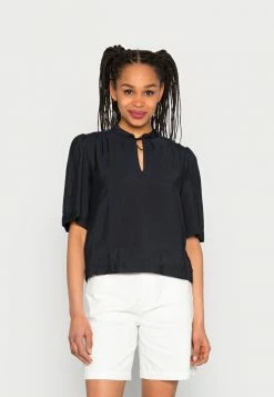 Scotch & Soda PRINTED SHORT SLEEVED EASY - Blouse - Night