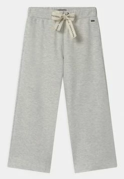 Scotch & Soda WIDE LEG WITH BANDED WAIST CORDS - Pantalon De Survêtement - Ecru Melange