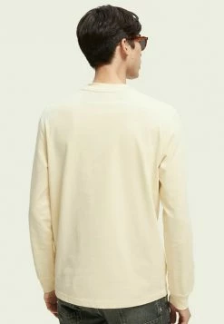 Scotch & Soda UNISEX GRAPHIC LONG-SLEEVED - T-shirt à Manches Longues - Peach Cream -Scotch & Soda Soldes 83e9cc2cc6044f67b17bd79c9244fd70