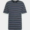 Scotch & Soda CLASSIC PATTERNED CREWNECK - T-shirt Imprimé - Dark Blue/blue