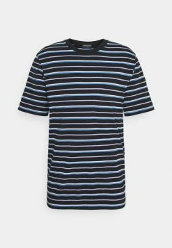 Scotch & Soda CLASSIC PATTERNED CREWNECK - T-shirt Imprimé - Dark Blue/blue