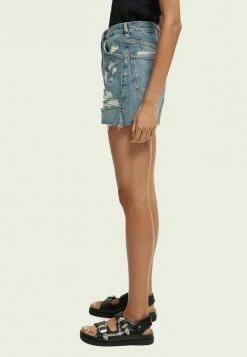 Scotch & Soda Short En Jean - Ocean Tone -Scotch & Soda Soldes 841b3acaec8848c8bbb1a6a26f9b485c