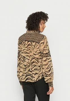 Scotch & Soda PRINTED SMOCKED SHEER - Blouse - Combo -Scotch & Soda Soldes 84483f75eb9f4f21a0494ae47cd4b772