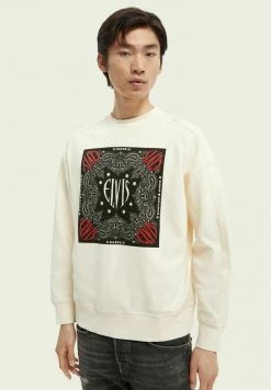 Scotch & Soda GRAPHIC - Sweatshirt - Ecru