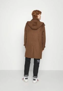 Scotch & Soda LONG HOODED COAT - Manteau Classique - Aviator Brown -Scotch & Soda Soldes 856504a46d7b49cc87094e2416b7861c