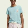 Scotch & Soda REGULAR FIT - T-shirt Imprimé - Pool Melange