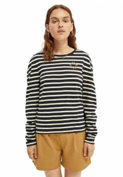 Scotch & Soda TEE WITH ROUNDED SPECIAL SLEEVES - T-shirt à Manches Longues - Combo