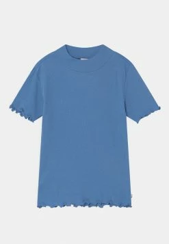 Scotch & Soda FITTED HIGH-NECK - T-shirt Basique - Quilt Blue