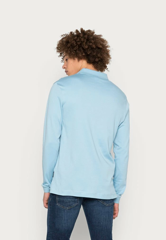 Scotch & Soda CLEAN INTERLOCK LONG SLEEVED - Polo - Fifties Blue 3 Scotch & Soda CLEAN INTERLOCK LONG SLEEVED - Polo - Fifties Blue – Image 3
