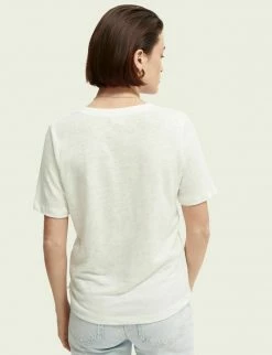 Scotch & Soda CLASSIC - T-shirt Basique - Off White -Scotch & Soda Soldes 88bbe9df80484ad89f6d94e22e9230d5