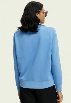 Scotch & Soda GRAPHIC - Sweatshirt - Quilt Blue -Scotch & Soda Soldes 894ffc5d7a2540dbbcf7726167520e36