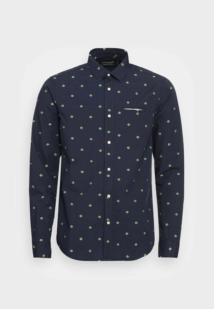 Scotch & Soda REGULAR FIT COUPE MINI JACQUARD - Chemise - Dark Blue, Mult 4 Scotch & Soda REGULAR FIT COUPE MINI JACQUARD - Chemise - Dark Blue, Mult – Image 4