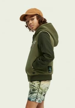 Scotch & Soda Blouson Bomber - Green -Scotch & Soda Soldes 8a64fb015e9a4e6fb797b3100111906f