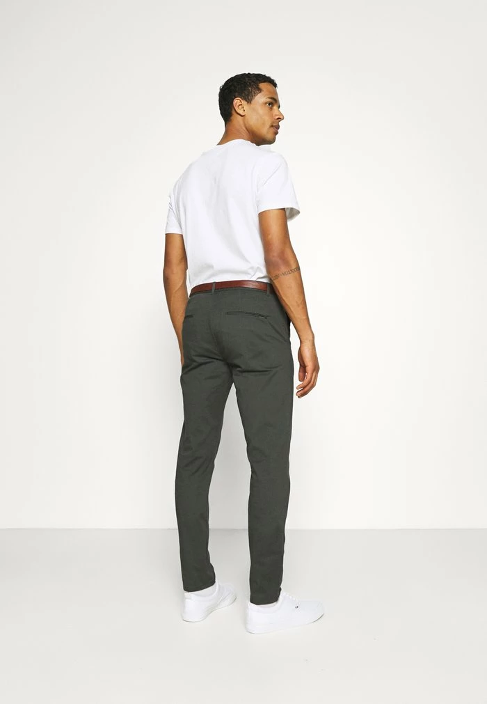 Scotch & Soda BELTED CHINO - Chino - Charcoal 3 Scotch & Soda BELTED CHINO - Chino - Charcoal – Image 3