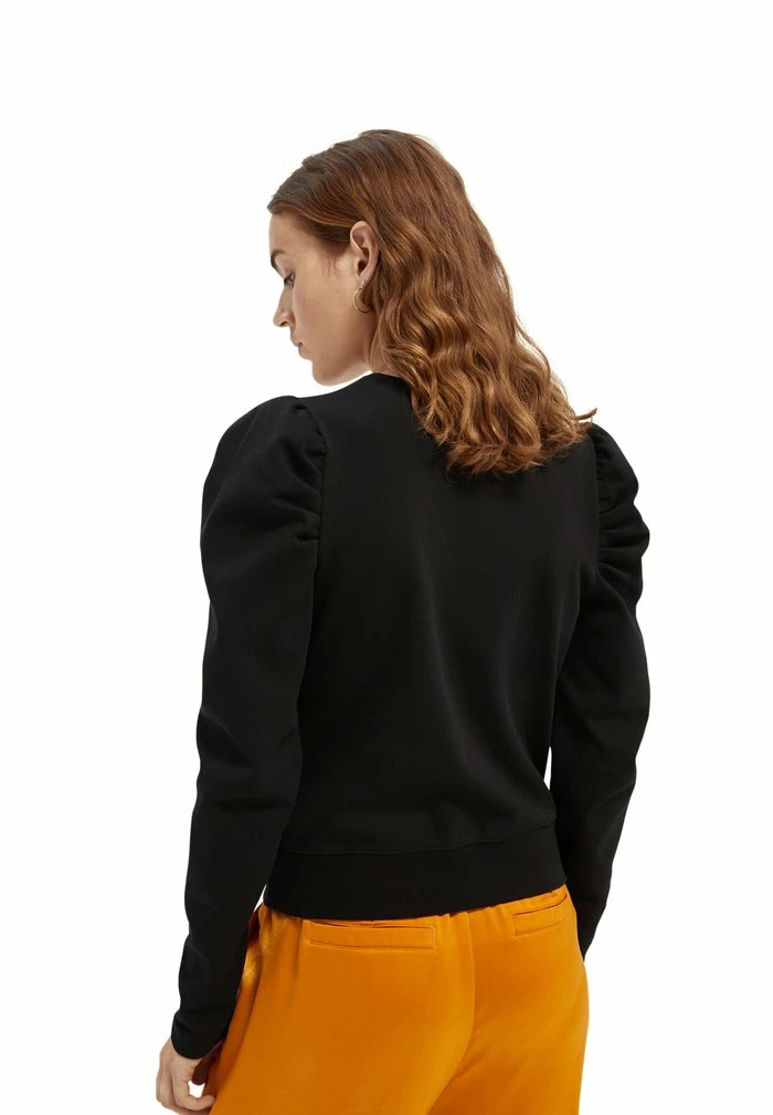 Scotch & Soda WRAPOVER - Sweatshirt - Black 3 Scotch & Soda WRAPOVER - Sweatshirt - Black – Image 3