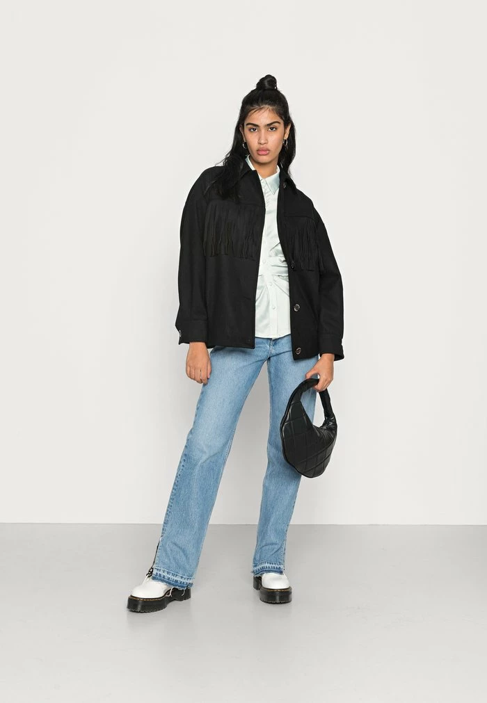 Scotch & Soda FRINGED OVERSIZED BLEND JACKET - Blouson Bomber - Black 2 Scotch & Soda FRINGED OVERSIZED BLEND JACKET - Blouson Bomber - Black – Image 2