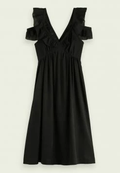 Scotch & Soda Robe De Jour - Black -Scotch & Soda Soldes 8c72353656ac41dfb64ace3cd7aeab0e