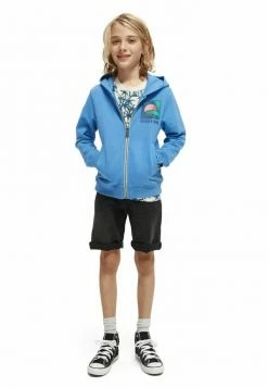 Scotch & Soda Sweat à Capuche Zippé - Azure