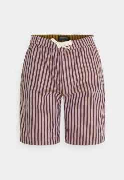 Scotch & Soda FAVESTRIPED BEACH - Short De Bain - Dark Purple/off-white