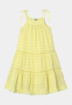 Scotch & Soda BRODERY ANGLAISE A-LINE - Robe De Jour - Lemon