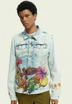 Scotch & Soda HAWAIIAN FL - Veste En Jean - Hawaiian Flow